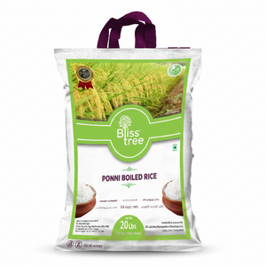 Ponni Boiled Rice - Semi-polished, from Manachanallur, Tamilnadu - 20lb