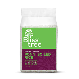 ponni boiled rice - semi-polished, from manachanallur, tamilnadu - 2lb trial pack