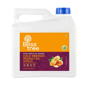 first cold-pressed peanut oil - extra virgin & full wooden - 5l